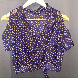 Crop top see through